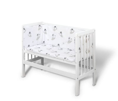 Babytrold Witte wieg voor naast het bed