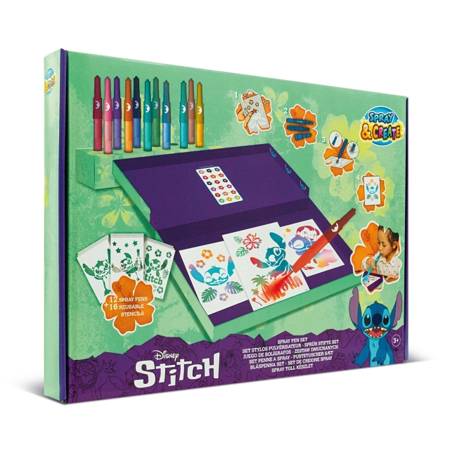 Disney Stitch Stitch - Set met spuitpennen voor op het bureau (ST23368V)