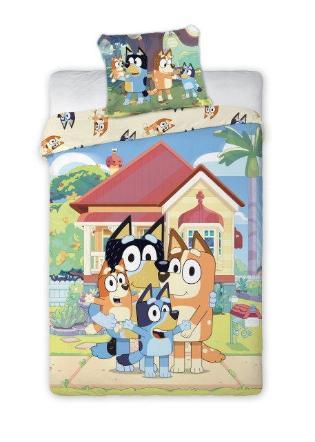 BrandMac Beddengoed - Juniorformaat 100 x 140 cm - Bluey Family (1029599)