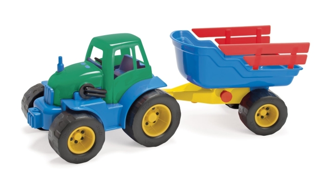 Dantoy Classic Recycled-tractor met aanhanger (1435)
