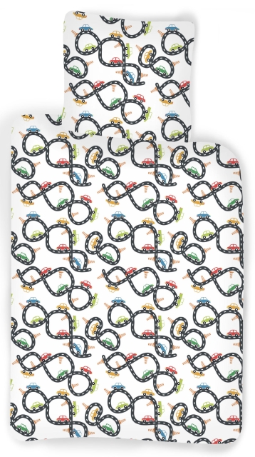 BrandMac Beddengoed - Juniorformaat 100 x 140 cm - Autorace (1000431)
