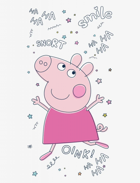 BrandMac Handdoek - 70 x 140 cm - Peppa Pig (113503)