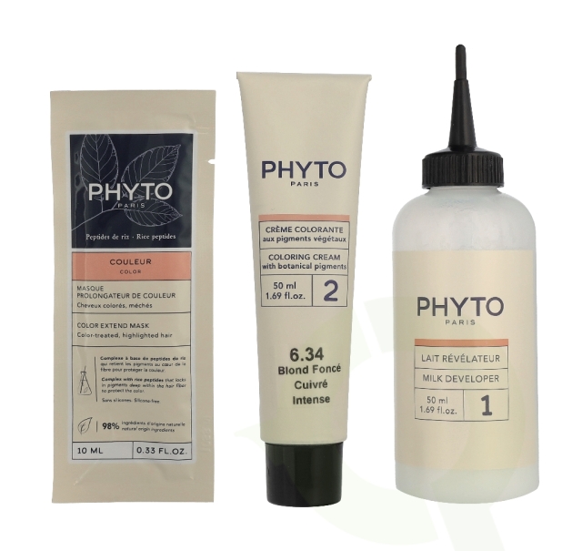 Phyto Phytocolor Permanent Color 110 ml #6.34 Intense Dark Copper Blonde