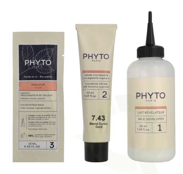 Phyto Phytocolor Permanent Color 110 ml #7.43 Golden Copper Blonde