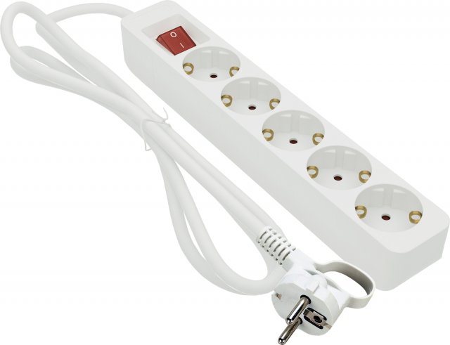 Gelia AFTAKSTUK 5-V AARDING 5 M WIT METBGelia
