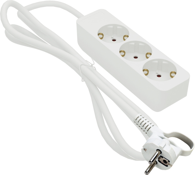 Gelia AFTAK 3-V AARDING 1M WIT H05VVGelia