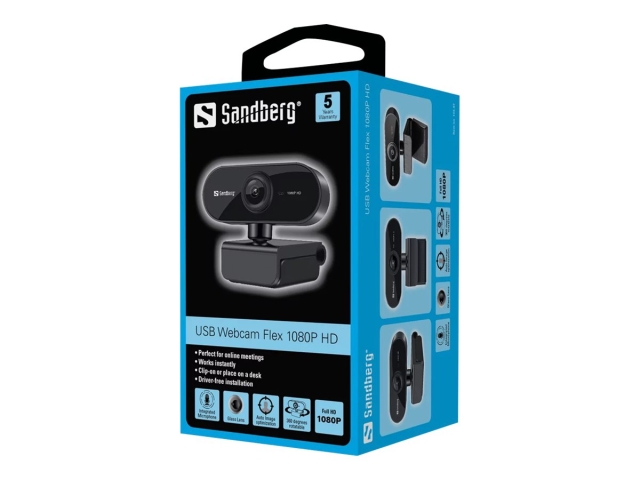 Sandberg USB Webcam 1080p Flex