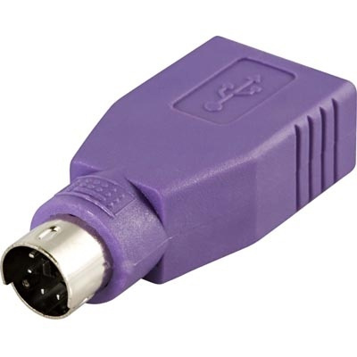 DELTACO adapter PS/2 ha till USB ho för möss & tangentbord in de groep COMPUTERS & RANDAPPARATUUR / Computerkabels / USB / USB-A / Adapters bij TP E-commerce Nordic AB (38-1010)