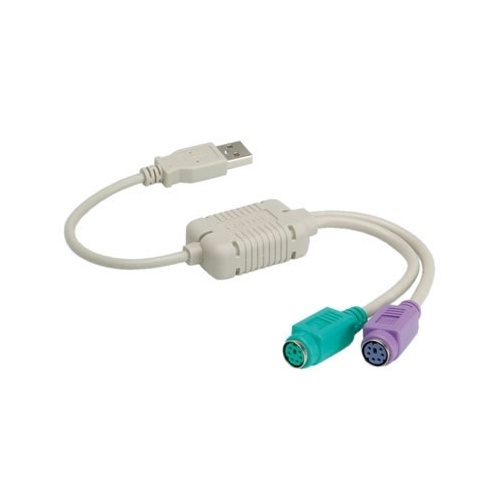 PS/2 till USB adapter (Y-kabel) in de groep COMPUTERS & RANDAPPARATUUR / Computerkabels / USB / USB-A / Adapters bij TP E-commerce Nordic AB (38-1079)