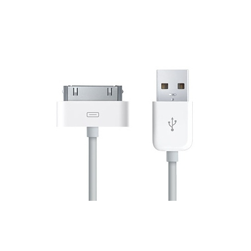 30-pins USB-kabel voor iPad / iPod / iPhone (wit) in de groep SMARTPHONE & TABLETS / Opladers & Kabels / Kabels / Kabels 30 pins bij TP E-commerce Nordic AB (38-1083)