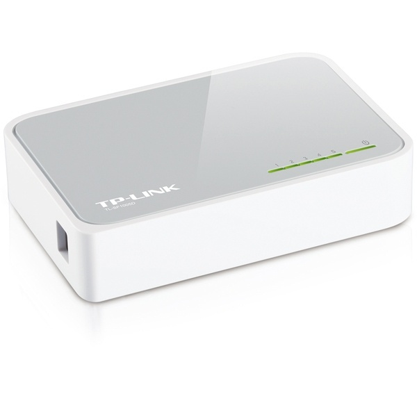 TP-LINK nätverksswitch, 5-ports, 10/100 Mbps, RJ45 in de groep COMPUTERS & RANDAPPARATUUR / Netwerk / Schakelaars / 10/100Mbps bij TP E-commerce Nordic AB (38-11406)