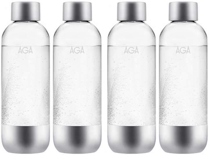 4-pack AGA AQVIA Stål 1L, PET-flaska in de groep HUISHOUDEN & TUIN / Huishoudelijke apparaten / Water & Sap / Carbonatatiemachines / Accessoires bij TP E-commerce Nordic AB (38-11697PKT2)