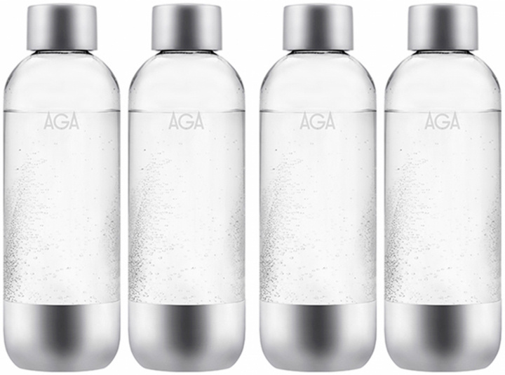 AGA 4-pack AQVIA Staal 1L, PET fles in de groep HUISHOUDEN & TUIN / Huishoudelijke apparaten / Water & Sap / Carbonatatiemachines / Accessoires bij TP E-commerce Nordic AB (38-11697PKT2)