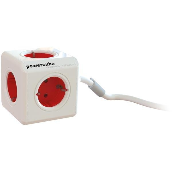 PowerCube Verlengd Rood 1,5m(44-1300) in de groep HUISHOUDEN & TUIN / Elektriciteit & Verlichting / Stekkerblokken bij TP E-commerce Nordic AB (38-11819)