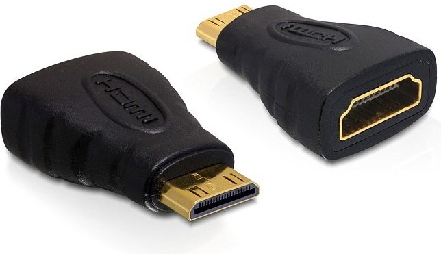 DeLOCK HDMI Standard adapter, Mini HDMI ha - HDMI ho in de groep HOME ELECTRONICS / Kabels & Adapters / HDMI / Adapters bij TP E-commerce Nordic AB (38-12004)