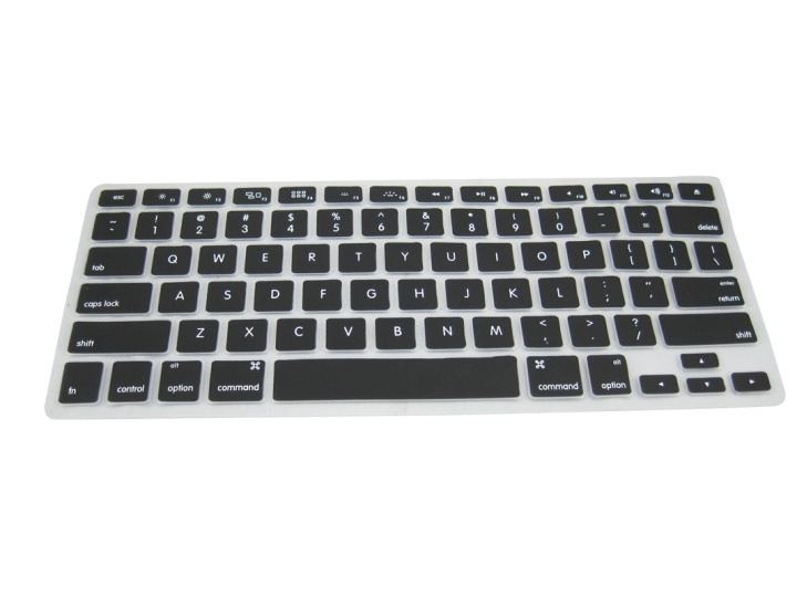 Siliconen hoes voor toetsenbord, MacBook Pro 13.3 (zwart) in de groep COMPUTERS & RANDAPPARATUUR / Laptops & accessoires / Hoes voor MacBook bij TP E-commerce Nordic AB (38-12128)