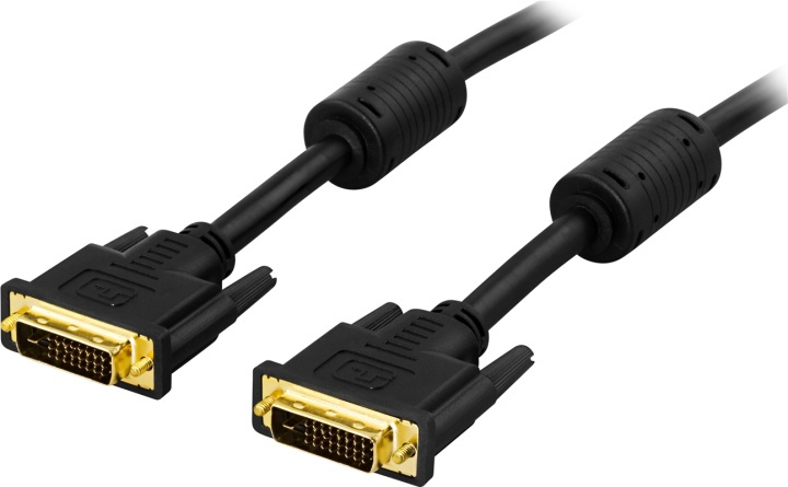 DELTACO DVI monitorkabel Dual Link, DVI-D ha - ha 2m in de groep COMPUTERS & RANDAPPARATUUR / Computerkabels / DVI / Kabels bij TP E-commerce Nordic AB (38-1229)