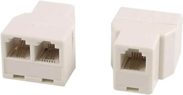 RJ11-splitter 1-2 netwerkaansluitingen in de groep COMPUTERS & RANDAPPARATUUR / Computerkabels / Netwerkkabels / Adapters & Geleiderverbindingen bij TP E-commerce Nordic AB (38-12591)