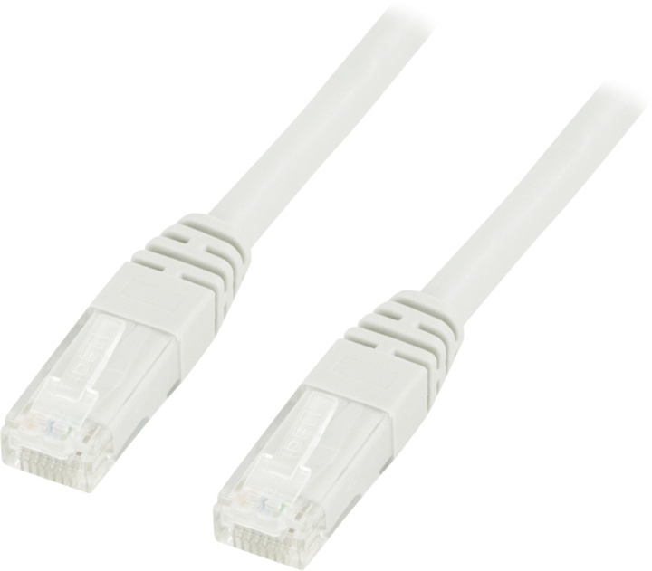 DELTACO UTP Cat6-patchkabel 0,3m, wit in de groep COMPUTERS & RANDAPPARATUUR / Computerkabels / Netwerkkabels / Cat6 bij TP E-commerce Nordic AB (38-13158)