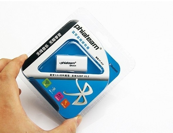 Draadloze audio in de auto! Bluetooth muziekontvanger (wit) in de groep AUTO / Autoaudio & Multimedia / Muziek ontvangers bij TP E-commerce Nordic AB (38-13670)