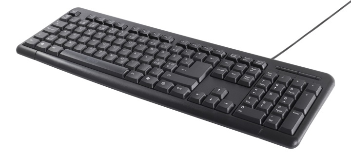 DELTACO tangentbord, svenskt, USB, svart in de groep COMPUTERS & RANDAPPARATUUR / Muizen en toetsenborden / Toetsenborden / Met kabel bij TP E-commerce Nordic AB (38-13864)