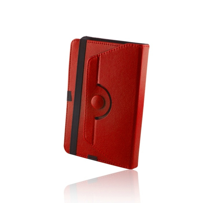 Skyddsväska med roterbart ställ 360°, röd, universellt, 10 in de groep SMARTPHONE & TABLETS / Tablet bescherming / Universele bescherming bij TP E-commerce Nordic AB (38-14251)