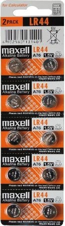 Maxell knappcellsbatteri, LR44, Alkaline, 1,5V, 10-pack in de groep HOME ELECTRONICS / Batterijen & Opladers / Batterijen / Knoopcel bij TP E-commerce Nordic AB (38-15409)