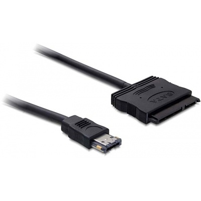 DeLOCK Power Over eSATA till SATA ström och HDD-kabel, 5-12V, 0,5m in de groep COMPUTERS & RANDAPPARATUUR / Computerkabels / Interne / Stroomkabels & Adapters bij TP E-commerce Nordic AB (38-16176)