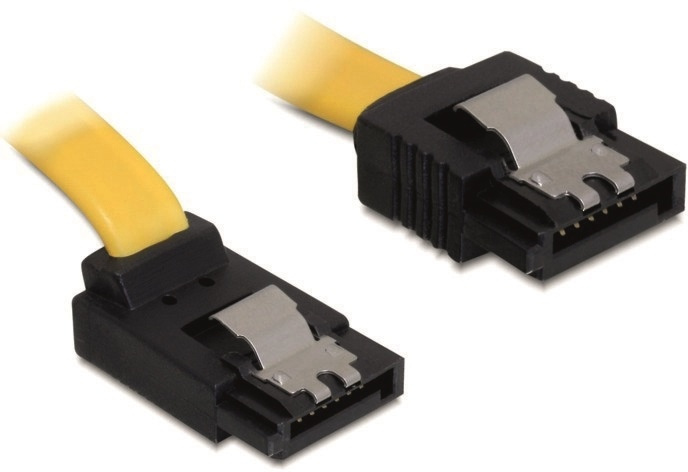 DeLOCK SATA-kabel, 6Gb/s, låsclip, vinklad(uppåt)-rak, 0,5m, gul in de groep COMPUTERS & RANDAPPARATUUR / Computerkabels / Interne / SATA bij TP E-commerce Nordic AB (38-16188)