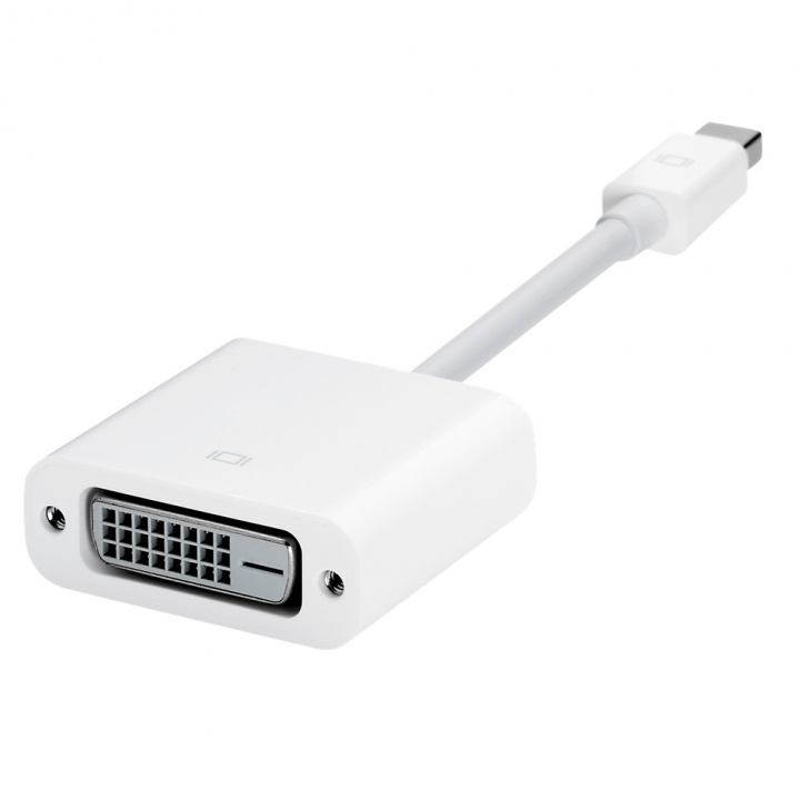 Apple Mini DP till DVI adapter, vit in de groep COMPUTERS & RANDAPPARATUUR / Computerkabels / DisplayPort / Adapters bij TP E-commerce Nordic AB (38-16709)