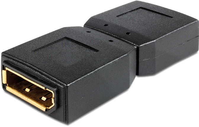 DeLOCK Adapter, DisplayPort hona till hona, svart in de groep HOME ELECTRONICS / Kabels & Adapters / Contacten/Connectors bij TP E-commerce Nordic AB (38-16712)