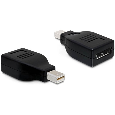 DeLOCK Mini DisplayPort till DisplayPort, svart in de groep COMPUTERS & RANDAPPARATUUR / Computerkabels / DisplayPort / Adapters bij TP E-commerce Nordic AB (38-16715)