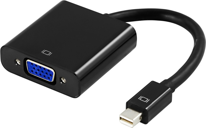 DELTACO mini DisplayPort to VGA 20-p - 15-p, 0,2m, black in de groep COMPUTERS & RANDAPPARATUUR / Computerkabels / DisplayPort / Adapters bij TP E-commerce Nordic AB (38-16844)