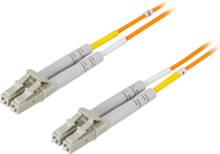 DELTACO OM1 fiber cable, LC - LC, duplex, UPC, 62,5/125, 0.5m, orange in de groep COMPUTERS & RANDAPPARATUUR / Computerkabels / Netwerkkabels / Glasvezelbekabeling bij TP E-commerce Nordic AB (38-17034)