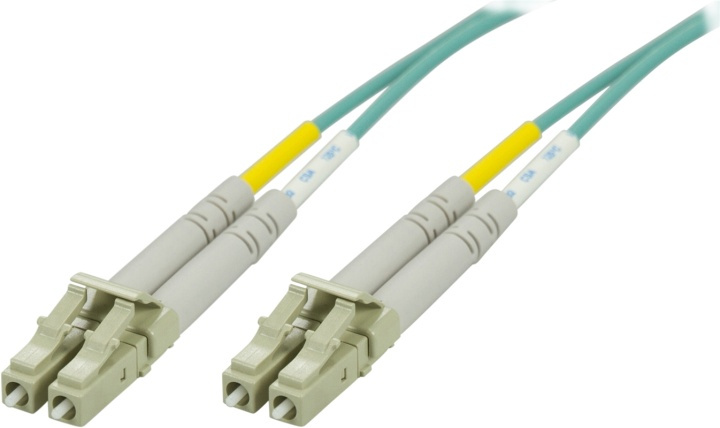 DELTACO OM3 fiberkabel LC - LC, duplex, multimode, 50/125, 0,5m in de groep COMPUTERS & RANDAPPARATUUR / Computerkabels / Netwerkkabels / Glasvezelbekabeling bij TP E-commerce Nordic AB (38-17159)