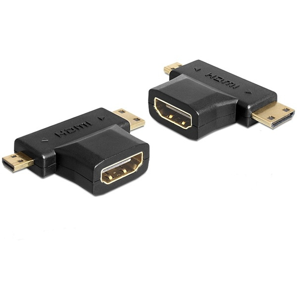 Delock Adapter HDMI-A female in de groep HOME ELECTRONICS / Kabels & Adapters / HDMI / Adapters bij TP E-commerce Nordic AB (38-17346)