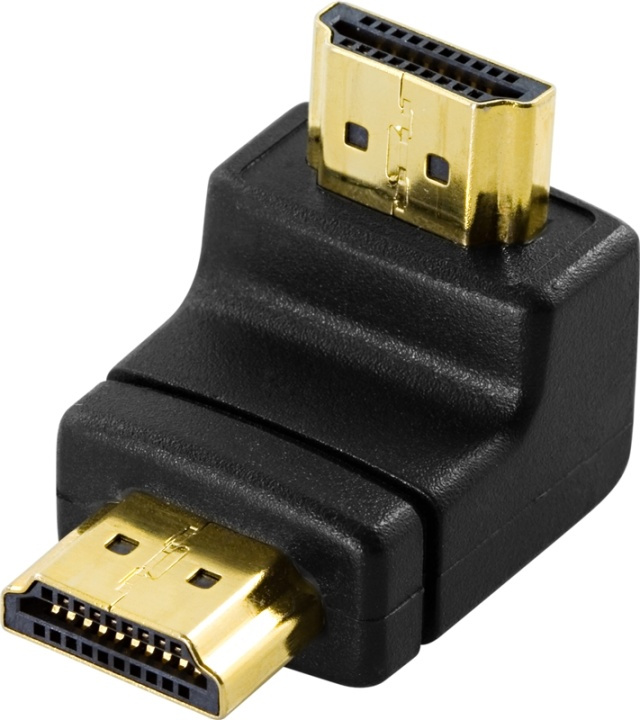 DeLOCK HDMI-adapter, 19-pin ha till ha, vinklad in de groep HOME ELECTRONICS / Kabels & Adapters / HDMI / Adapters bij TP E-commerce Nordic AB (38-17351)
