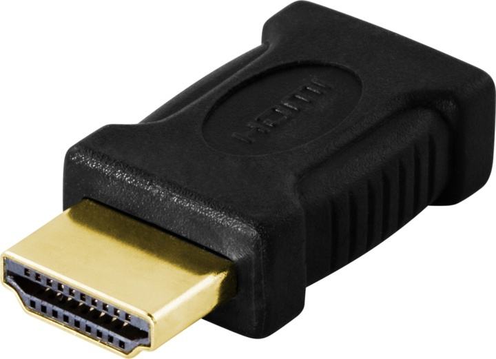 DELTACO HDMI-adapter, mini HDMI ho till HDMI ha, 19-pin, guldpläterad in de groep HOME ELECTRONICS / Kabels & Adapters / HDMI / Adapters bij TP E-commerce Nordic AB (38-17396)