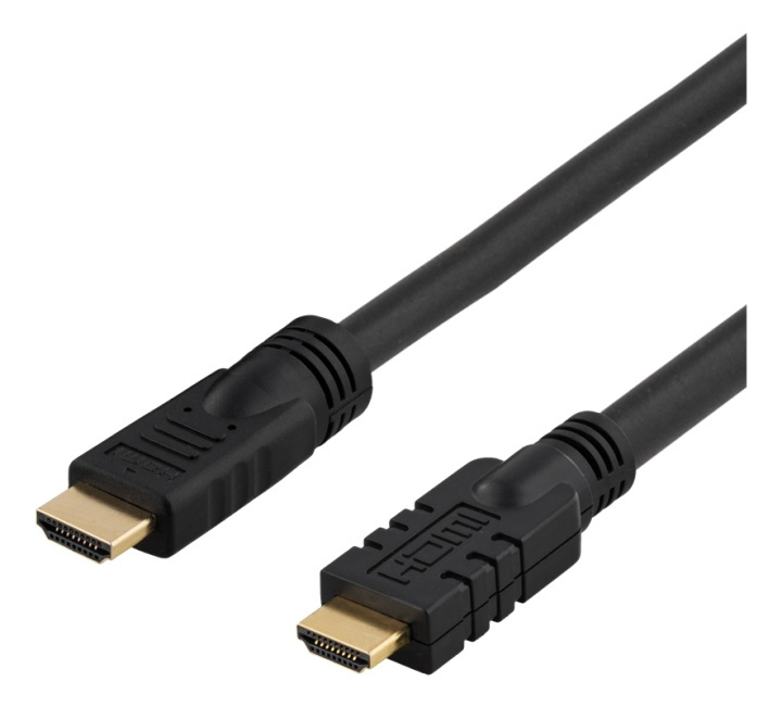 DELTACO HDMI kabel, actief, ha-ha, 1080p, v1.4, 15m, zwart (HDMI-1150) in de groep HOME ELECTRONICS / Kabels & Adapters / HDMI / Kabels bij TP E-commerce Nordic AB (38-17418)