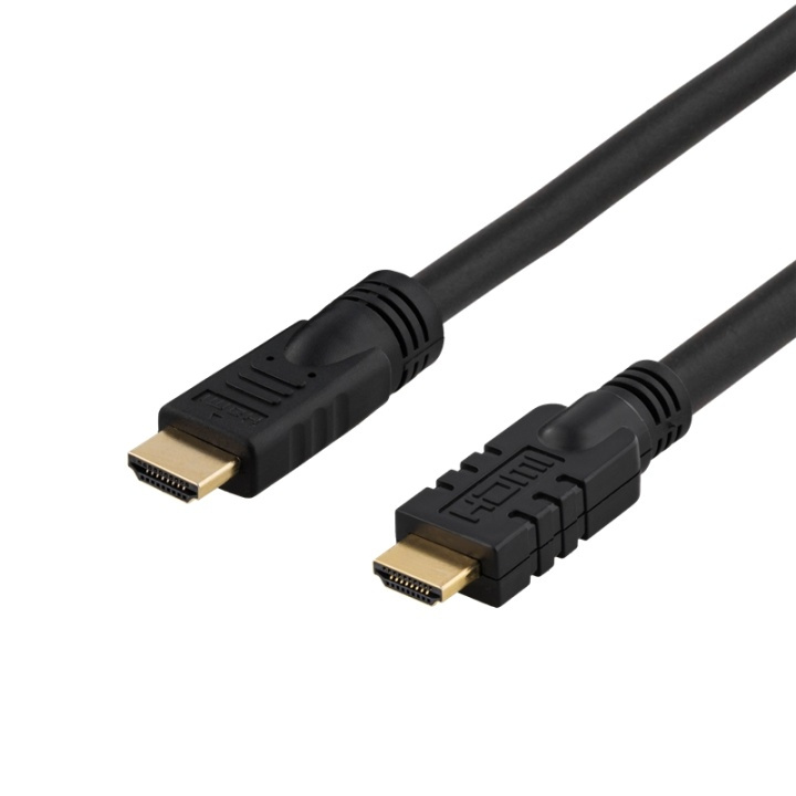 DELTACO active HDMI cable, HDMI High Speed with Ethernet, 25m, black in de groep HOME ELECTRONICS / Kabels & Adapters / HDMI / Kabels bij TP E-commerce Nordic AB (38-17422)