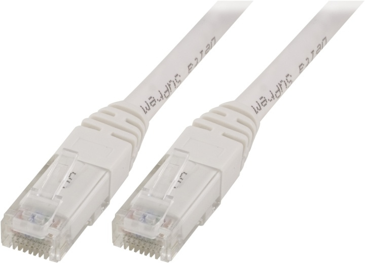 DELTACO U/UTP Cat5e patchkabel 0.5m, vit in de groep COMPUTERS & RANDAPPARATUUR / Computerkabels / Netwerkkabels / Cat5e bij TP E-commerce Nordic AB (38-17543)