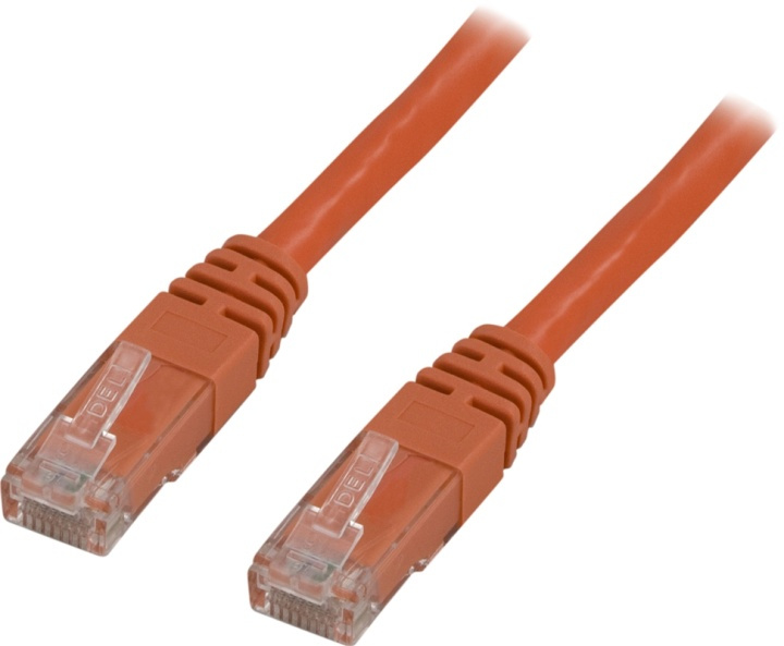 DELTACO U/UTP Cat5e patchkabel 1m, orange in de groep COMPUTERS & RANDAPPARATUUR / Computerkabels / Netwerkkabels / Cat5e bij TP E-commerce Nordic AB (38-17555)