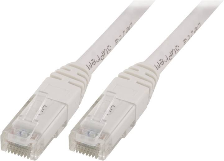 DELTACO U/UTP Cat5e patchkabel 2m, vit in de groep COMPUTERS & RANDAPPARATUUR / Computerkabels / Netwerkkabels / Cat5e bij TP E-commerce Nordic AB (38-17568)