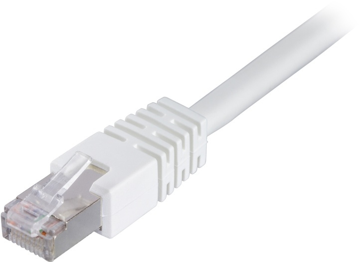 DELTACO F/UTP Cat6 patchkabel, LSZH, 0.3m, vit in de groep COMPUTERS & RANDAPPARATUUR / Computerkabels / Netwerkkabels / Cat6 bij TP E-commerce Nordic AB (38-17616)