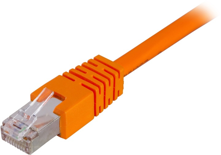 DELTACO F/UTP Cat6 patchkabel 0.5m, orange (STP-60-OR) in de groep COMPUTERS & RANDAPPARATUUR / Computerkabels / Netwerkkabels / Cat6 bij TP E-commerce Nordic AB (38-17621)