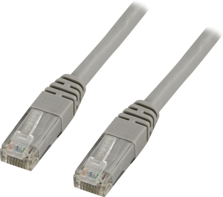 DELTACO U/UTP Cat6 patchkabel, LSZH, 0,3m, grå in de groep COMPUTERS & RANDAPPARATUUR / Computerkabels / Netwerkkabels / Cat6 bij TP E-commerce Nordic AB (38-17743)