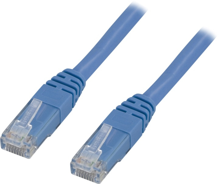 DELTACO U/UTP Cat6 patchkabel 0,75m, blå in de groep COMPUTERS & RANDAPPARATUUR / Computerkabels / Netwerkkabels / Cat6 bij TP E-commerce Nordic AB (38-17752)