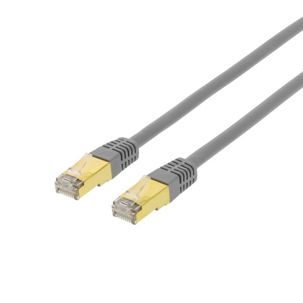 DELTACO S/FTP Cat7 patchkabel 25m LSZH (halogenfri), grå in de groep COMPUTERS & RANDAPPARATUUR / Computerkabels / Netwerkkabels / Cat7 bij TP E-commerce Nordic AB (38-17971)