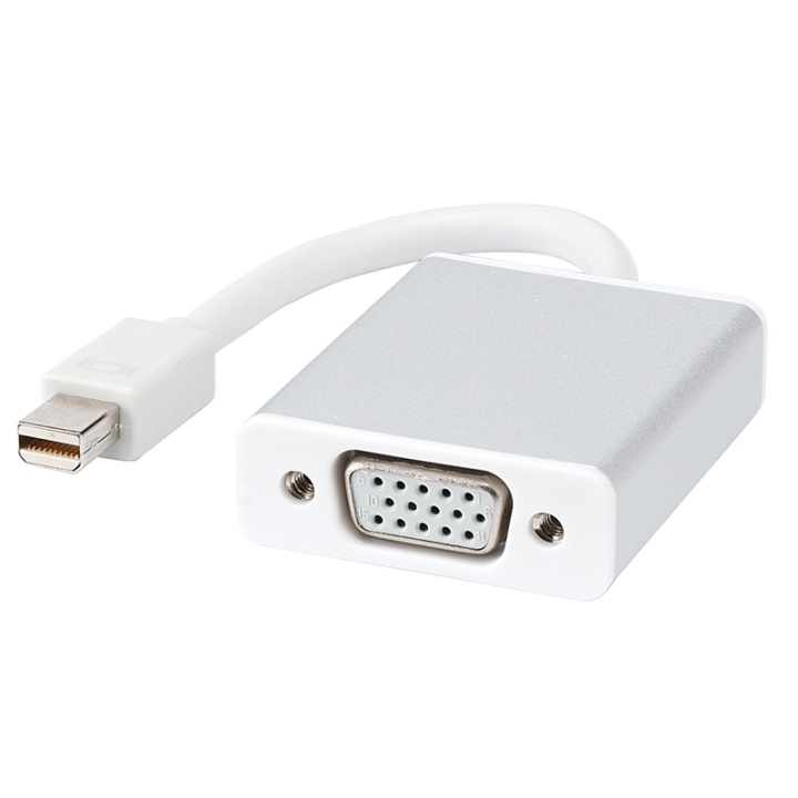 mini DisplayPort naar VGA-adapter (wit) in de groep COMPUTERS & RANDAPPARATUUR / Computerkabels / DisplayPort / Adapters bij TP E-commerce Nordic AB (38-1841)