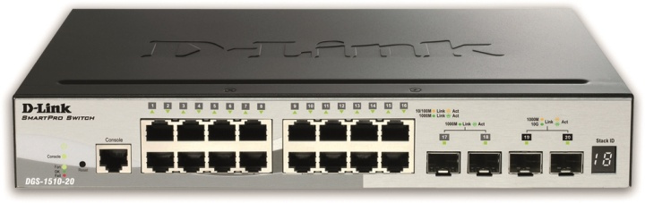 20-Port Gigabit Stackable Smart Managed Switch in de groep COMPUTERS & RANDAPPARATUUR / Netwerk / Schakelaars / 10/100/1000Mbps bij TP E-commerce Nordic AB (38-18425)